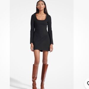 STAUD Joint Mini A-Line Dress